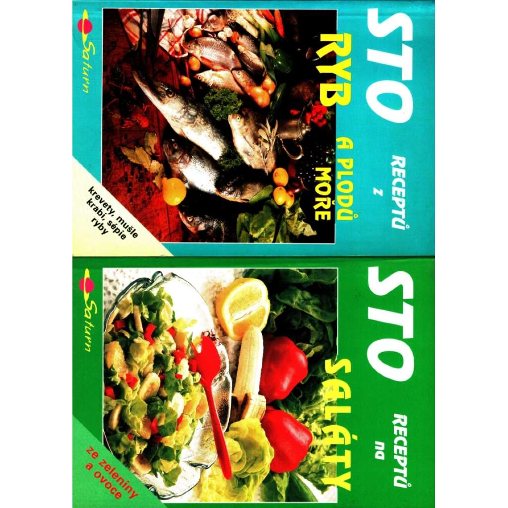 Sto receptů z ryb a plodů moře, Sto receptů na saláty (kuchařka, recepty, ryby, saláty)