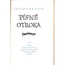 Písně otroka (edice: Skvosty, sv. 6) [poezie, celokožená vazba - vazba kůže]