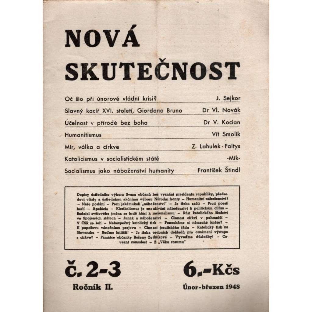 Nová skutečnost 1948-1950 (časopis)