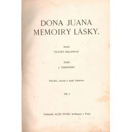 Dona Juana memoiry lásky, 1-5 díl (historický román, milostné dobrodružství)