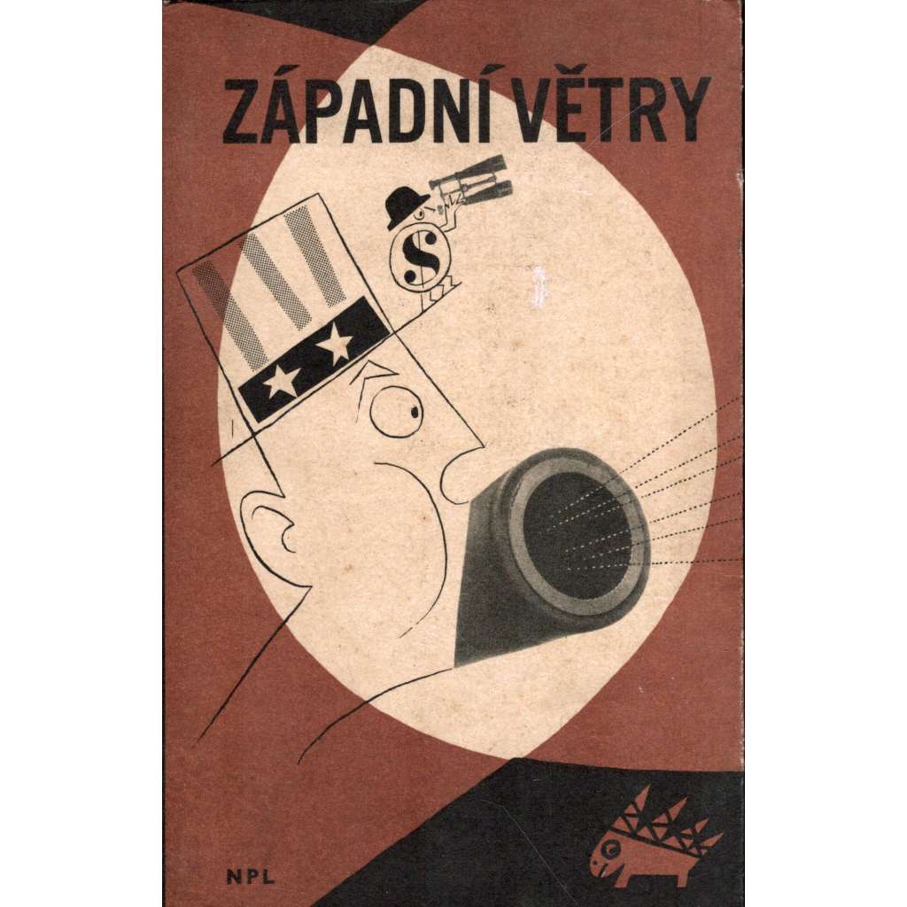 Západní větry (humor, propaganda, komunismus, Dikobraz; ilustrace  Bohuslav Štěpán)