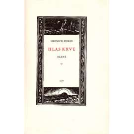 Hlas krve. Básně z let 1914-1919 (edice: Duha, sv. 1) [poezie, podpis autora, podpis výtvarníka a podpis a věnování nakladatele]