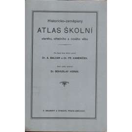 Historicko-zeměpisný atlas školní starého, středního a nového věku (historický atlas, mapy, mapa, antika, starověk, Římská říše, Byzanc, Francká říše, Osmanská říše)