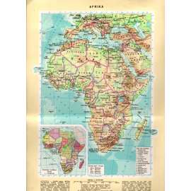 Afrika, Asie a Svaz Sovětských Socialistických Republik (Mapa, Mapy)