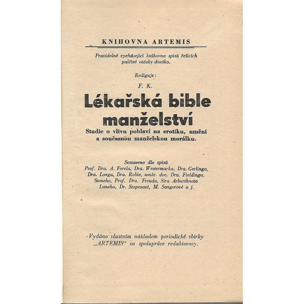 Lékařská bible manželství (anatomie, zdravotnictví)