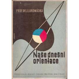Naše dnešní orientace (politika, Československo, mj. druhá světová válka, Masaryk, USA, SSSR; obálka J. B. Kuthan)