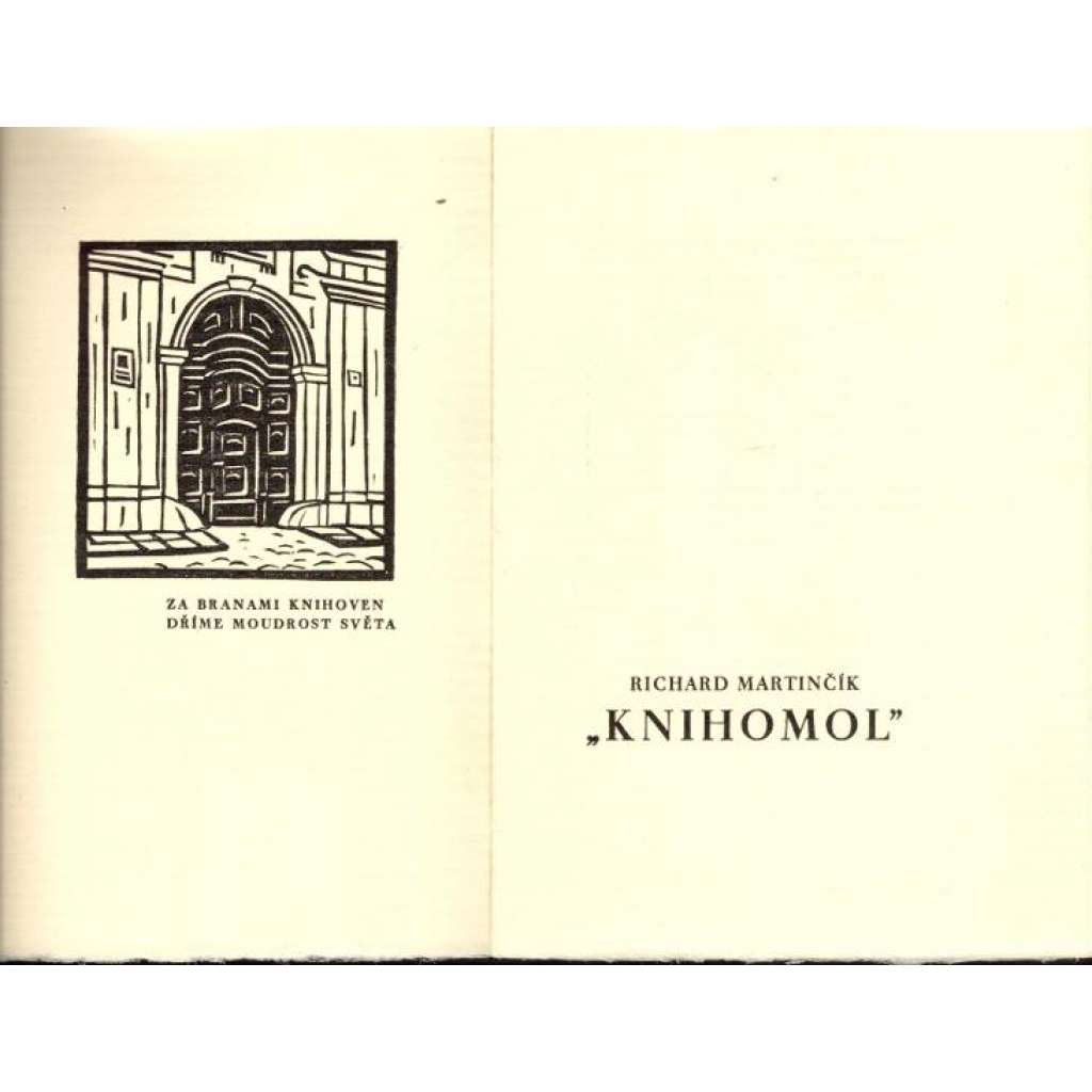 Knihomol (bibliofilie, škodlivý hmyz, ilustrace B. Valihrach)
