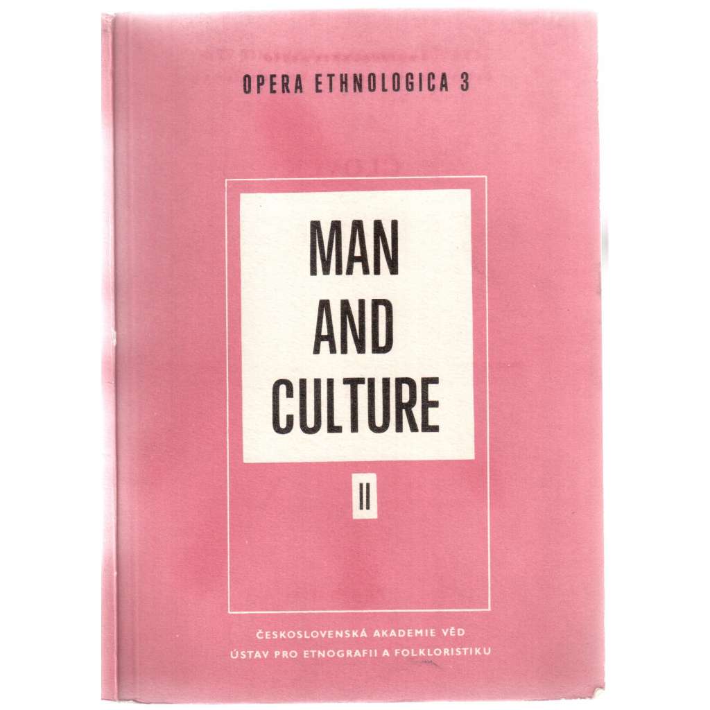 Man and Culture II [příspěvky pro etnografický kongres]
