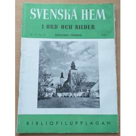 Svenska hem i ord och bilder. Nr. 7-8  Arg. 33,  Gotlands-nummer, 1945, Bibliofilupplagan [časopis pro dům a domov]