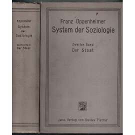 System der Soziologie. Zweiter Band. Der Staat [Systém sociologie, 2. sv. Stát]