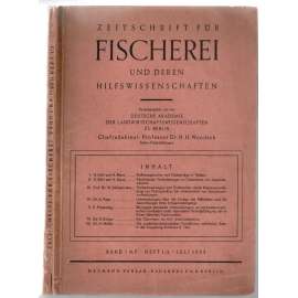 Zeitschrift für Ficherei und deren Hilfswissenschaften; Band I N.F., Heft 1/2, Juli 1952 [časopis o rybaření]