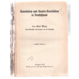 Revolution und Kontre-Revolution in Deutschland. Sechste Auflage [komunismus, revoluce]