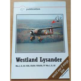 Westland Lysander. Mks. I, II, III/IIIA, III(SD)/IIIA(SD), TT Mks.I, II, III  [letectví]