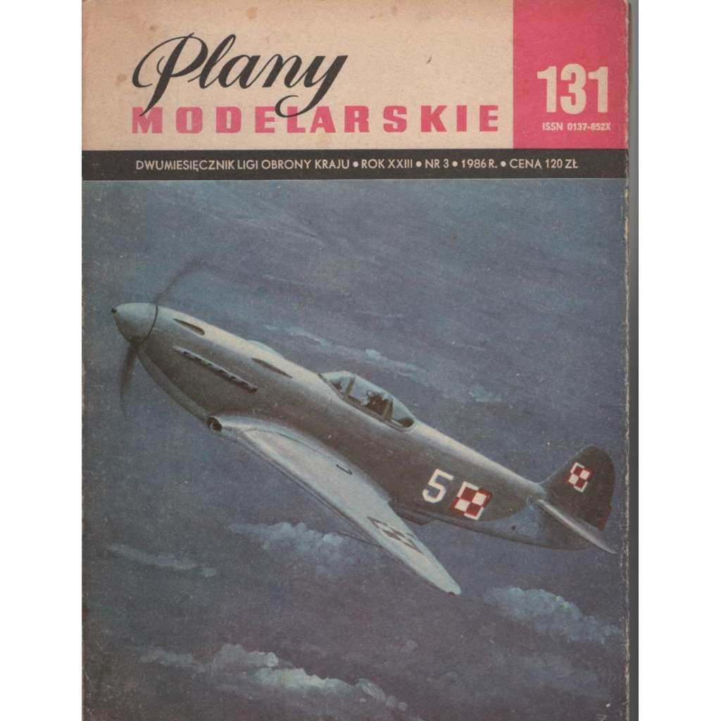Plany modelarskie 131; Dwumiesiecznik Ligy obrony kraju, Rok XXIII, Nr. 3, 1986 [časopis pro modeláře]