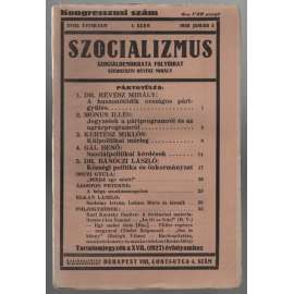 Szocializmus, Szociáldemokrata folyóirat; XVIII. évfolyam, 1. szám, 1928 január 3 [maďarský časopis o politice]