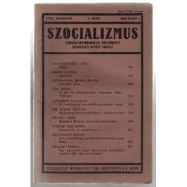 Szocializmus, Szociáldemokrata folyóirat; XVIII. évfolyam, 5. szám, 1928 május 1 [maďarský časopis o politice]
