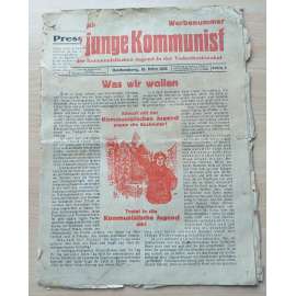 Der junge Kommunist. Organ der Kommunistischen Jugend in der Tschechoslowakei. 10. März 1922, Jahrg. 2 [komunismus]