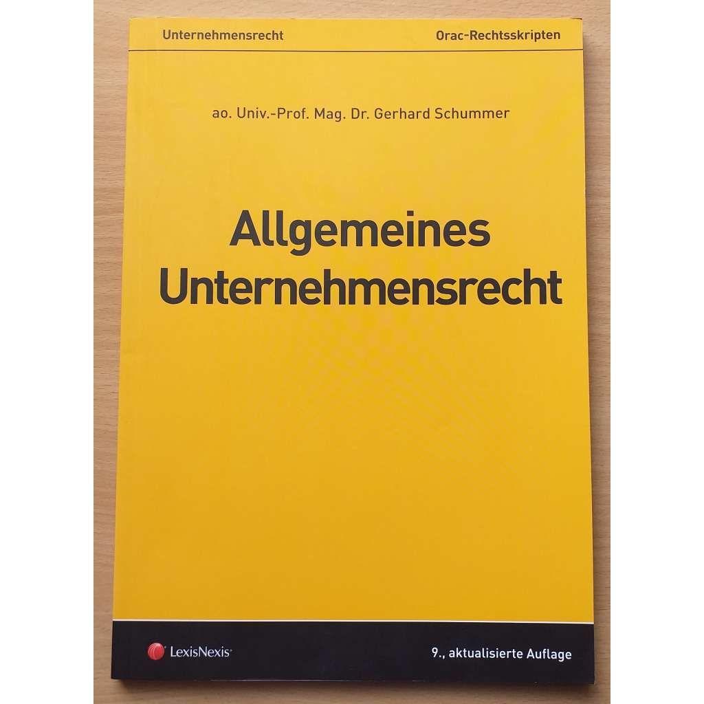 Allgemeines Unternehmensrecht [podnikové právo]