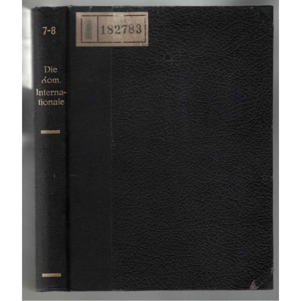 Die Kommunistische Internationale; November/Dezember 1919, No. 7-8 [komunismus]