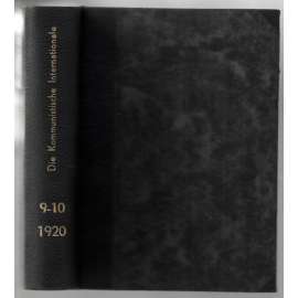 Die Kommunistische Internationale; Zweiter Jahrgang 1920, No. 9-10 [komunismus]