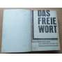 Das freie Wort I; 2. Jahrgang 1930, Nr. 1-26 [sociální demokracie]