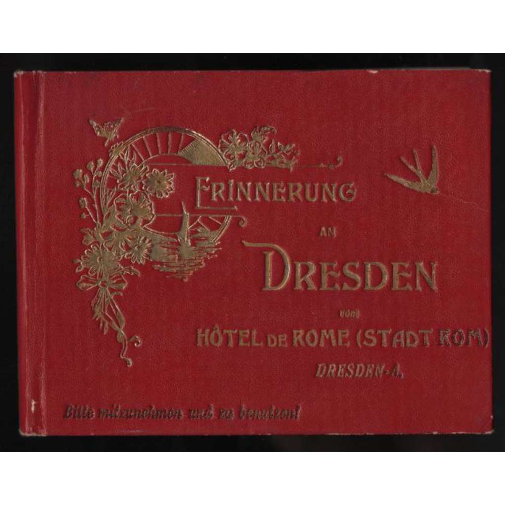 Erinnerung an Dresden vom Hôtel de Rome (Stadt Rom) in Dresden [suvenýr z Drážďan]