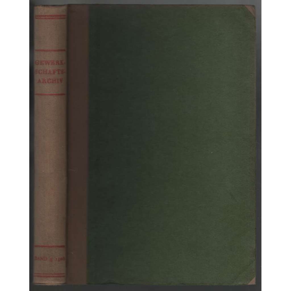 Gewerkschafts-Archiv; 3. Jahrgang - Band V, 2. Halbjahresband 1926,  Nummer 1-6 [odbory]