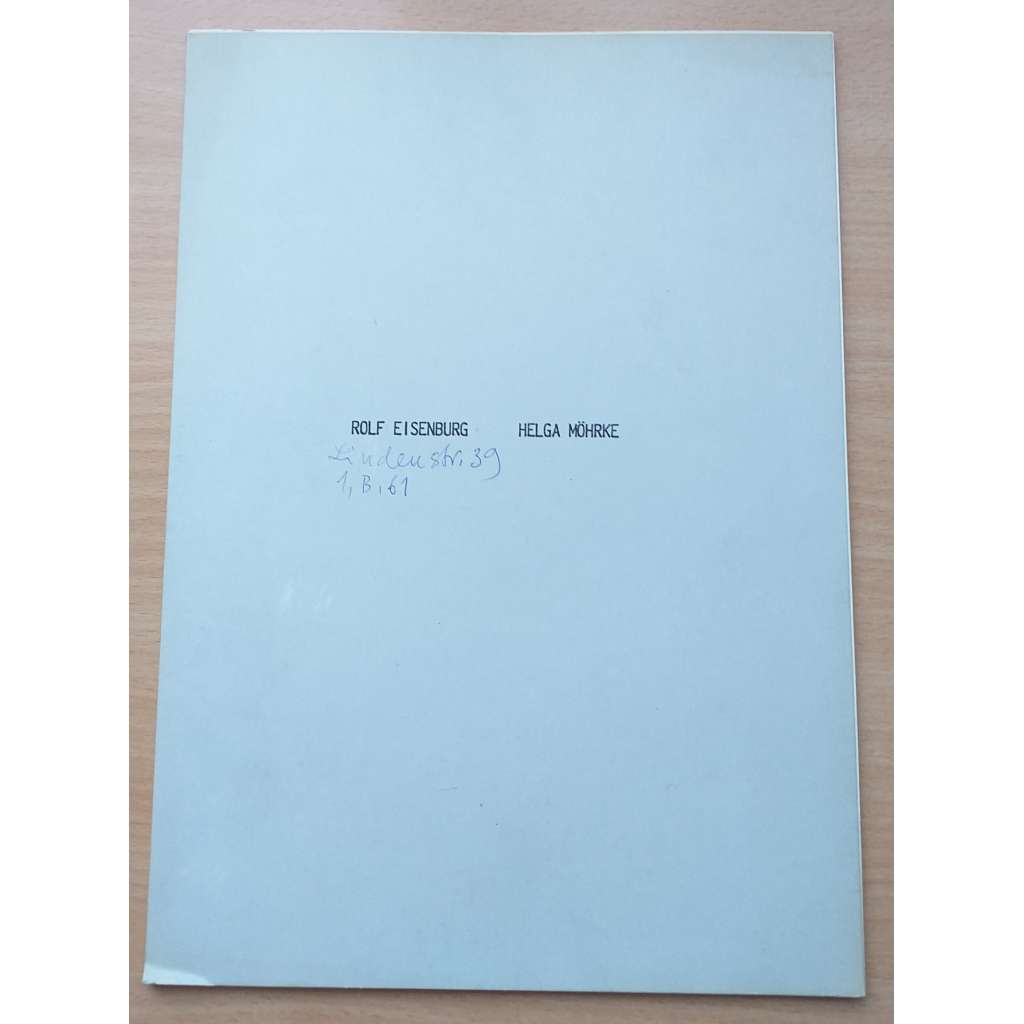 Rolf Eisenburg  - Helga Möhrke [výtvarné umění]