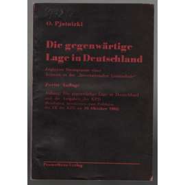 Die gegenwärtige Lage in Deutschland [situace v Německu]