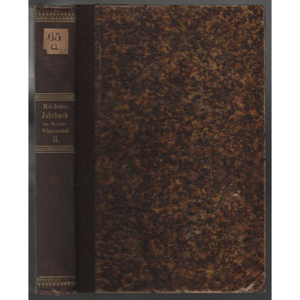 Jahrbuch für Sozialwissenschaft und Sozialpolitik; Zweiter Jahrgang 1881 [společenské vědy]