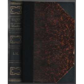 Zeitschrift für die gesammte Staatswissenschaft; Neunundfünfzigster Jahrgang 1903 [Německo, politické vědy]