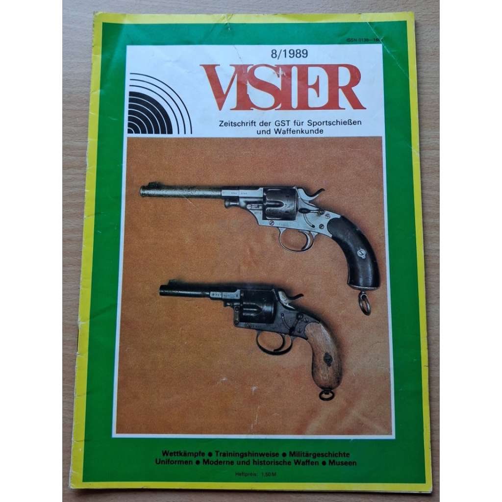 Visier. Zeitschrift der GST für Sportschießen und Waffenkunde; 8/1989 [sportovní střelba, NDR]