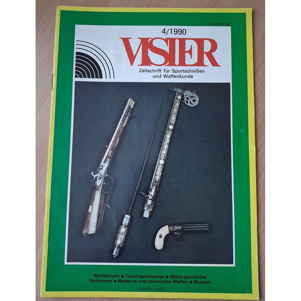 Visier. Zeitschrift der GST für Sportschießen und Waffenkunde; 4/1990 [sportovní střelba, NDR]