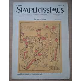 Simplicissimus. Illustrierte Wochenschrift; 7. Jahrgang, Nr. 17 [německý satirický týdeník]