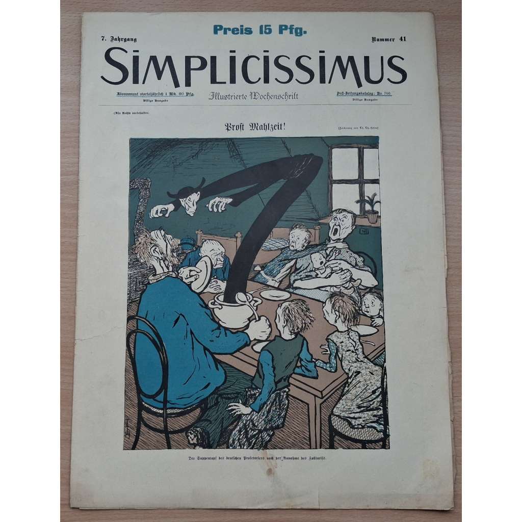 Simplicissimus. Illustrierte Wochenschrift; 7. Jahrgang, Nr. 41 [německý satirický týdeník]