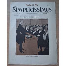 Simplicissimus. Illustrierte Wochenschrift; 9. Jahrgang, Nr. 11, 7. Juni 1904 [německý satirický týdeník]