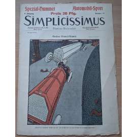 Simplicissimus. Illustrierte Wochenschrift. Spezial-Nummer - Automobil-Sport; 9. Jahrgang, Nr. 12, 14. Juni 1904 [německý satirický týdeník]