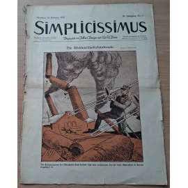 Simplicissimus; 25. Jahrgang, Nr. 47, 16. Februar 1921 [německý satirický týdeník]