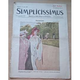 Simplicissimus. Auf Reisen; 26. Jahrgang, Nr. 12, 15. Juni 1921 [německý satirický týdeník]