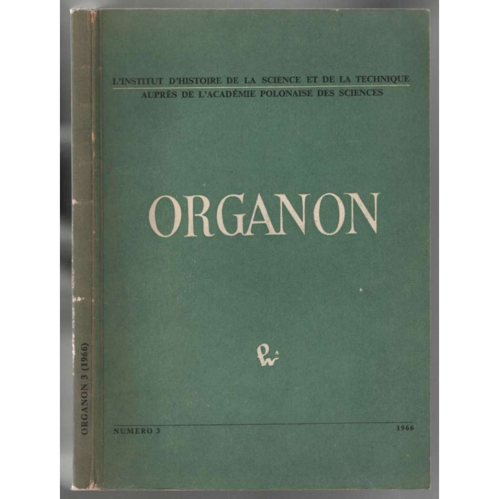 Organon; Numéro 3, 1966 [polský vědecký časopis]