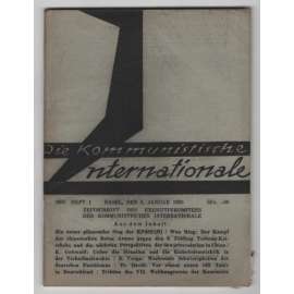 Die Kommunistische Internationale; XVI. Jahrgang 1935, Heft 1 [komunismus]