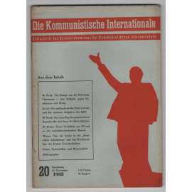 Die Kommunistische Internationale; XVI. Jahrgang 1935, Heft 20 [komunismus]