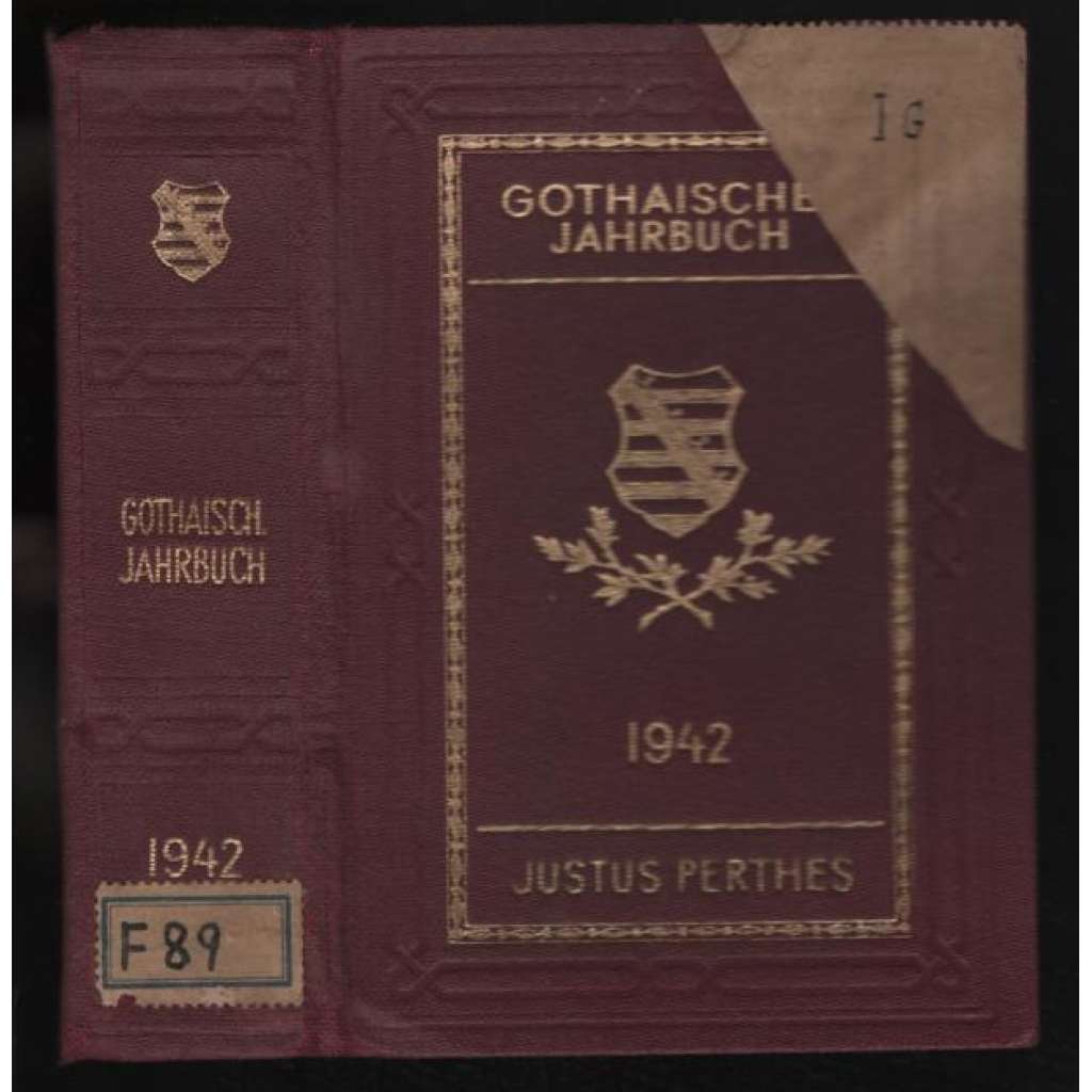 Gothaisches Jahrbuch für Diplomatie Verwaltung und Wirtschaft. Hundertneunundsiebzigster. Jahrgang 1942 [ročenka, diplomacie]