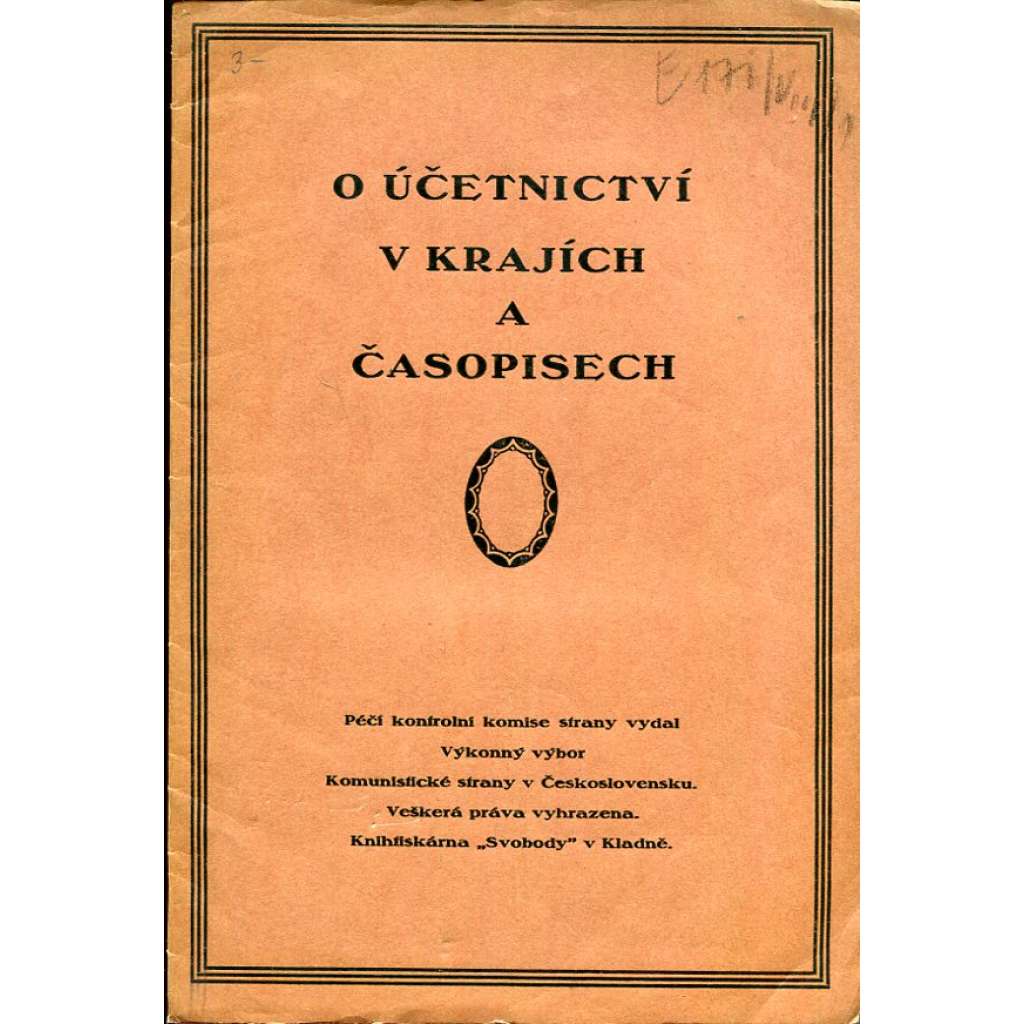 O účetnictví v krajích a časopisech