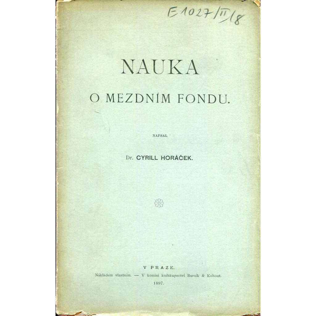 Nauka o mezdním fondu (účetnictví)