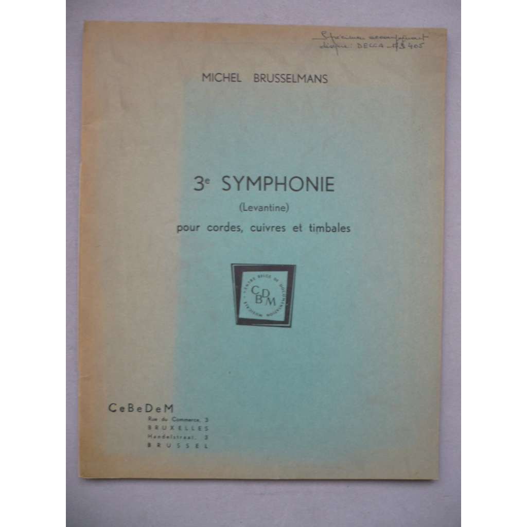 3e Symphonie (Levantine)