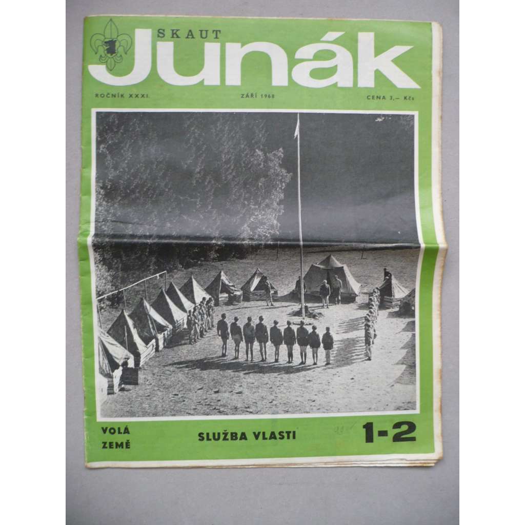 JUNÁK, Skaut, ročník XXXI., č. 1-2/1968 s komiksy