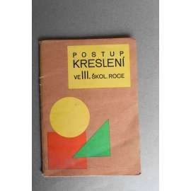 Postup kreslení ve III. škol. roce (výtvarná výchova, kresba, učebnice, první republika)