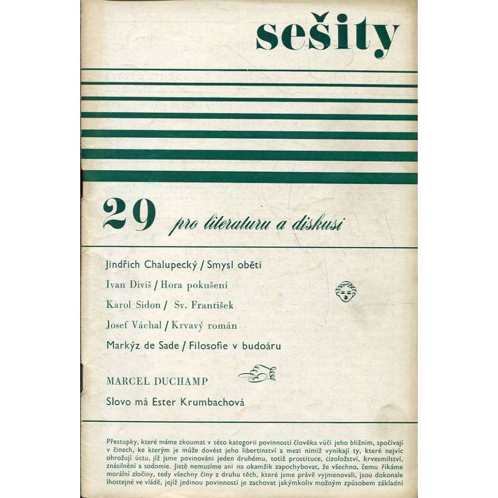 Sešity pro literaturu a diskusi 29/1969