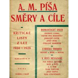 Směry a cíle: Kritické listy z let 1924 - 1926